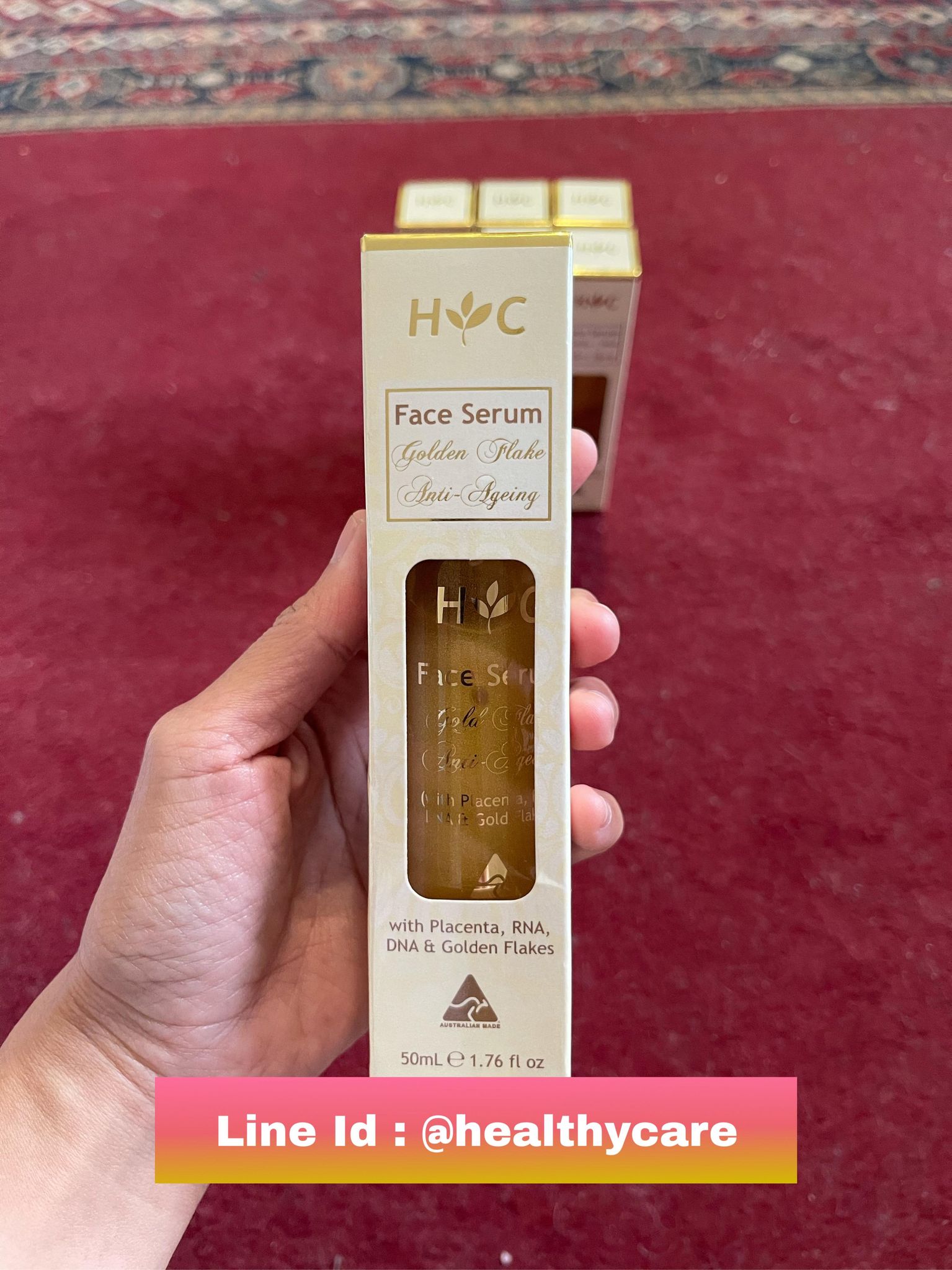 Anti Ageing Gold Flake Face Serum 50 ml. เซรั่มลดริ้วรอย รกแกะผสมทองคำ ขนาด 50 มิลลิกรัม