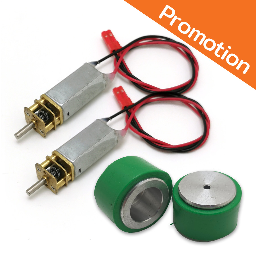 MG2570-Pro ชุดเฟืองโลหะขับมอเตอร์ MG2-570 และล้ออะลูมิเนียมพร้อมยางซิลิโคนสีเขียว