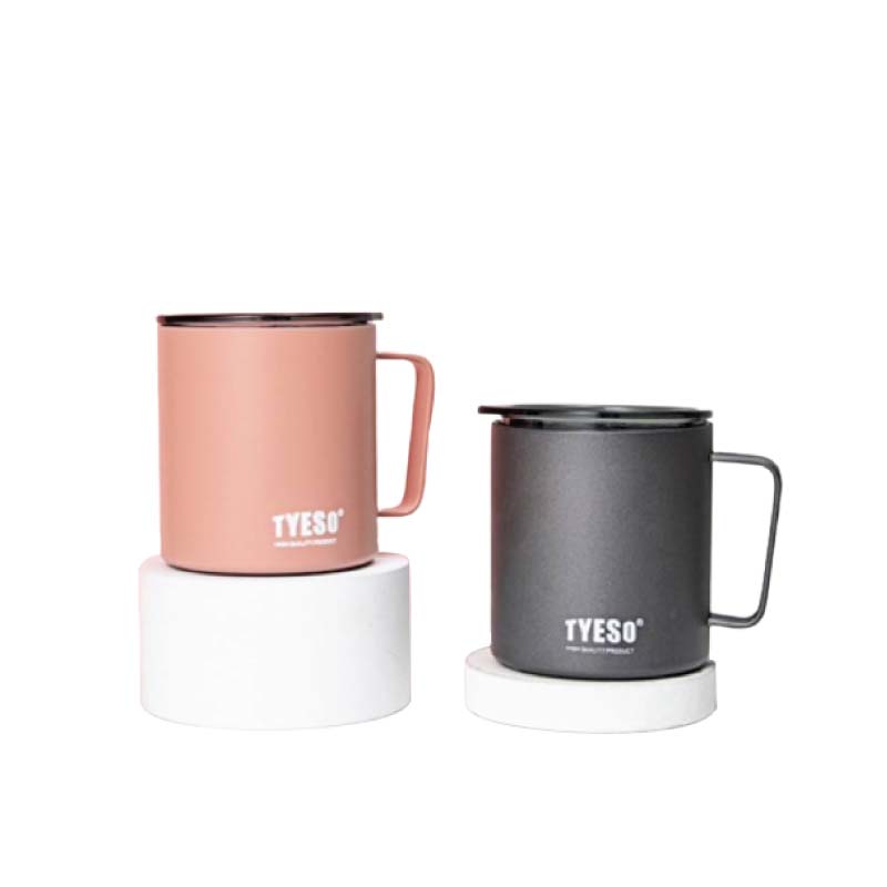 แก้วมัคมีหูจับ พร้อมฝาปิดเลื่อนปิดได้ 400 ml.