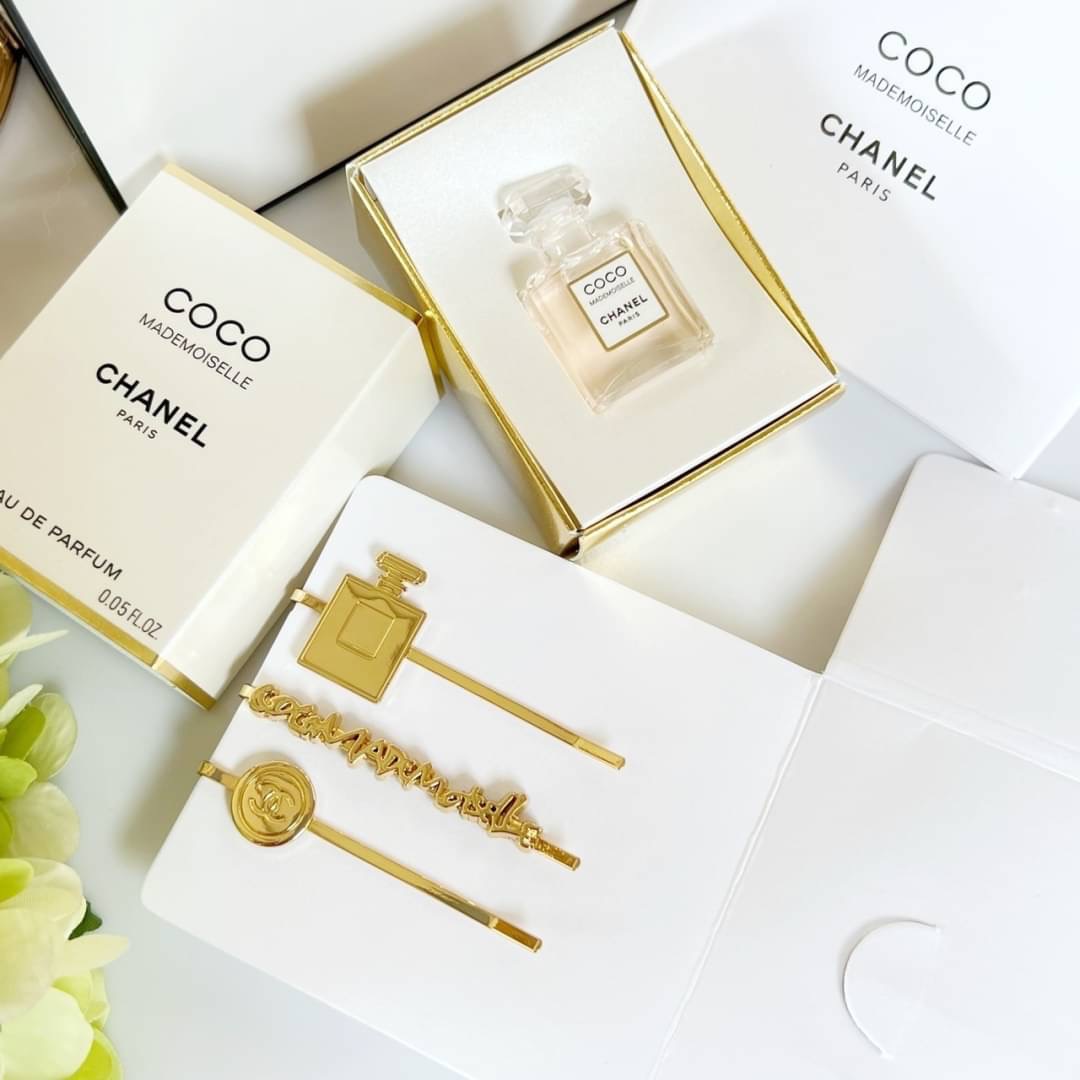 เซ็ทน้ำหอมจิ๋ว Chanel Coco Mademoiselle & Hair Pins Set