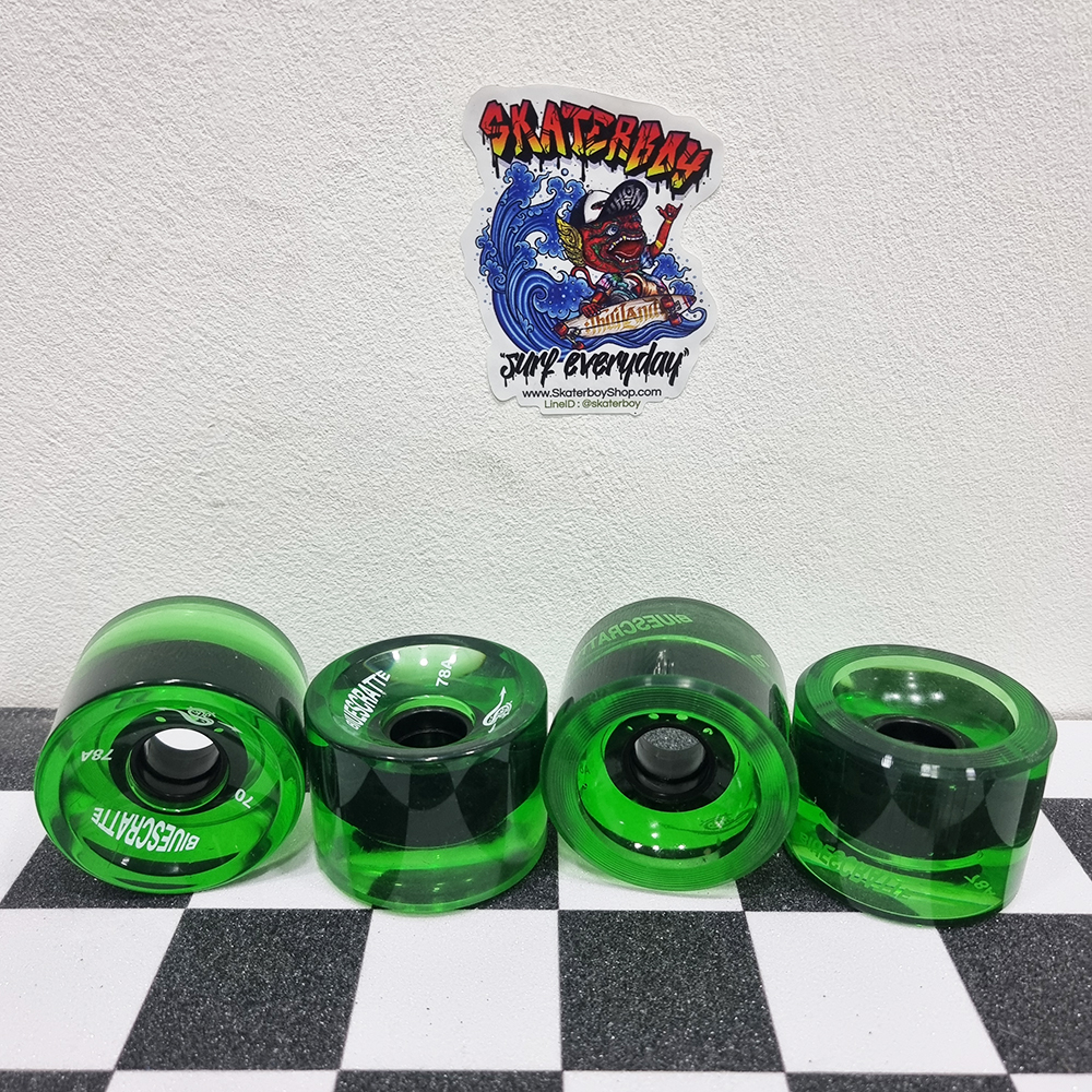 [0317][ลด50%] ชุดล้อสเก็ตบอร์ด 4ล้อ 70x50mm ยางนิ่ม 78A สำหรับ longboard dance