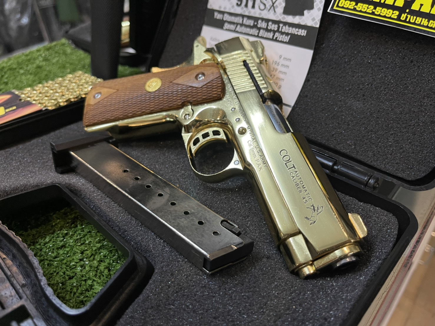 KUZEY M1911 ลาย Series 70 ลำกล้อง 4" ทอง