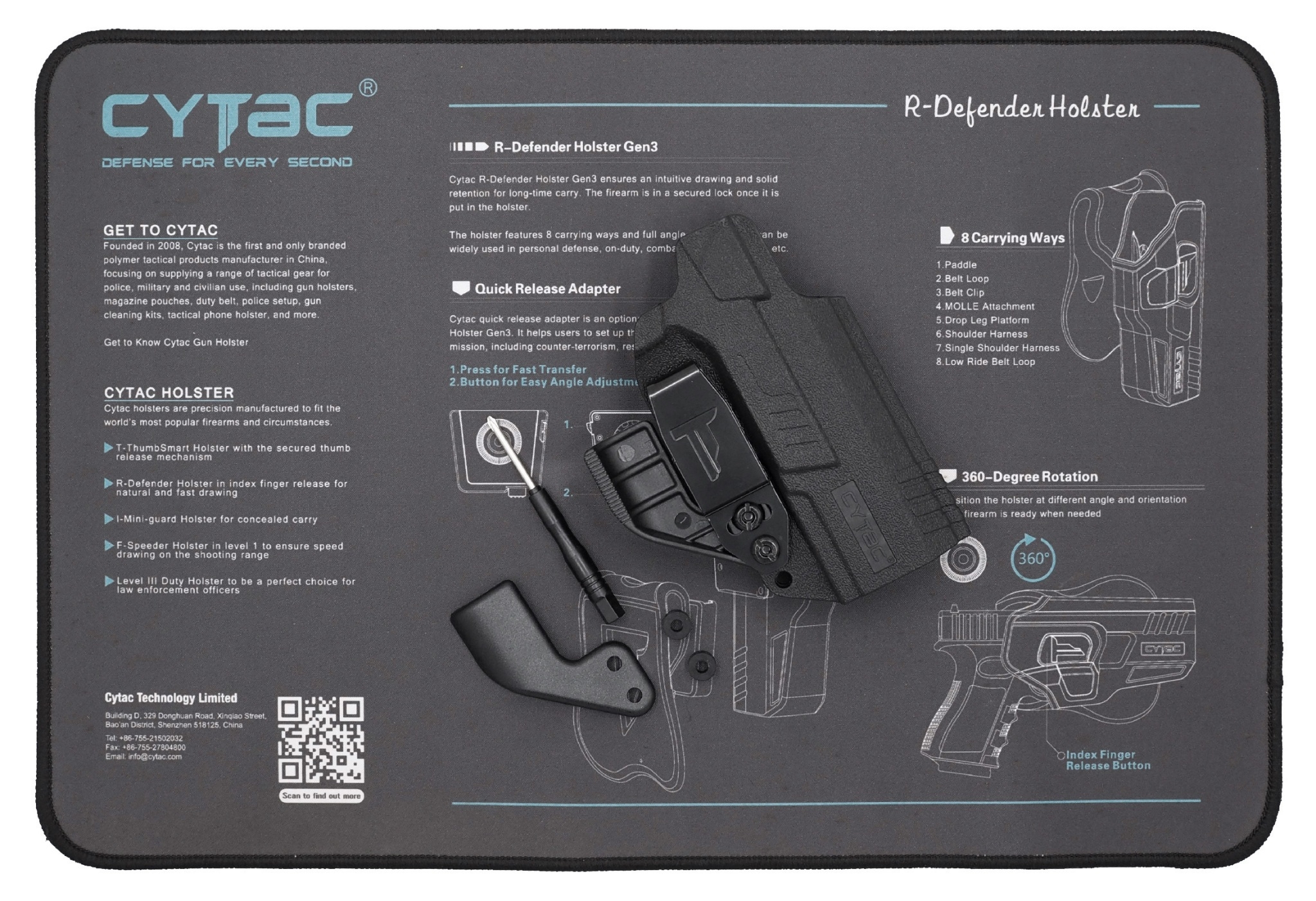 ซองพกใน Polymer รุ่น I-Mini-guard CZ P-10 C (K0420)