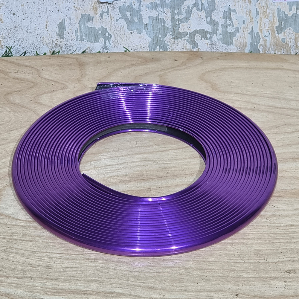 [0302][ลด50%] ขอบยางกันกระแทก สเก็ตบอร์ด สีโครเมียม สีโลหะ ทุก2เมตร Free เทปใสกันน้ำ1ชิ้น Primer2ชิ้น