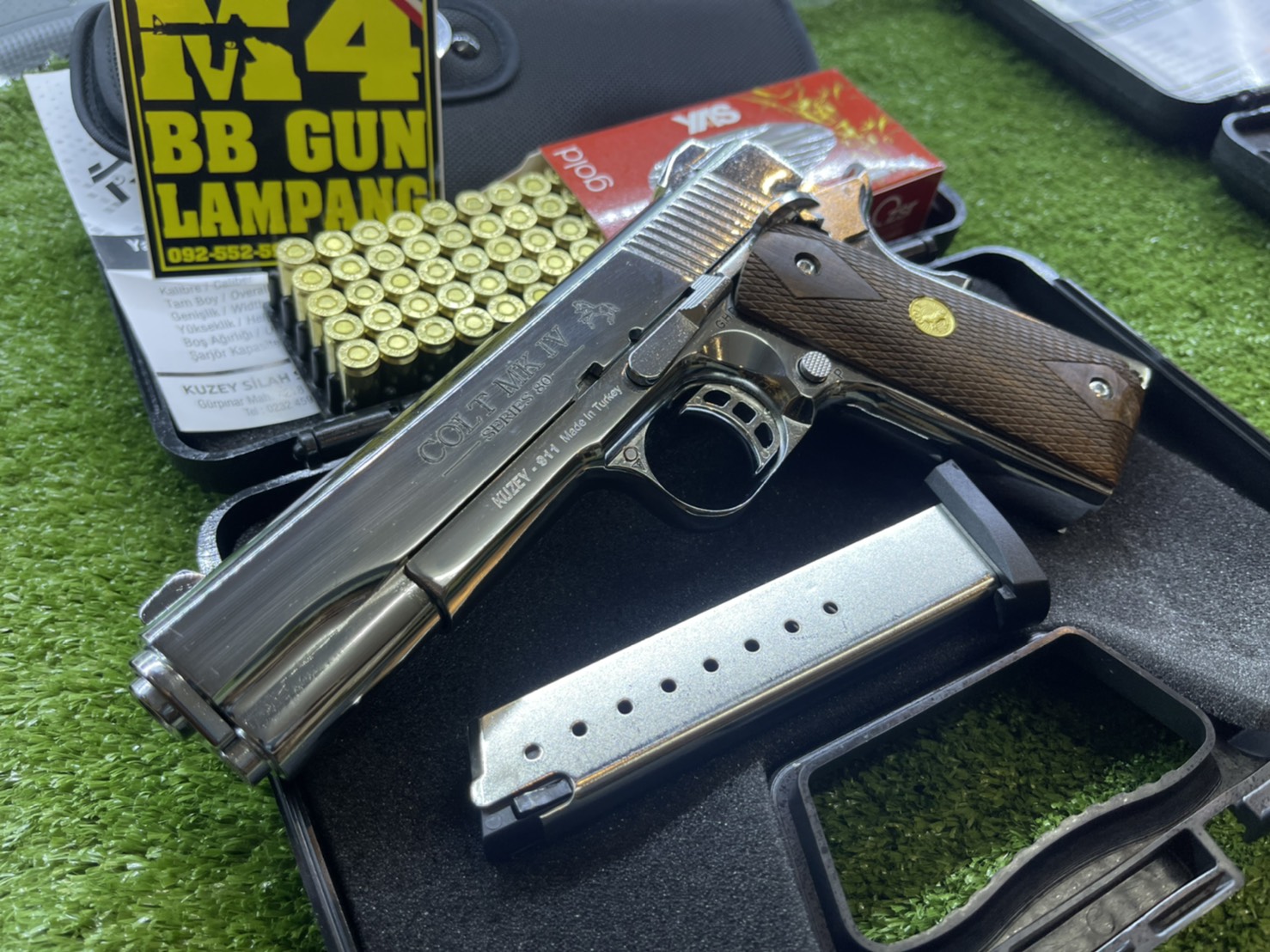 KUZEY M1911 ลาย Series 80 ลำกล้อง 5" เงินเงา