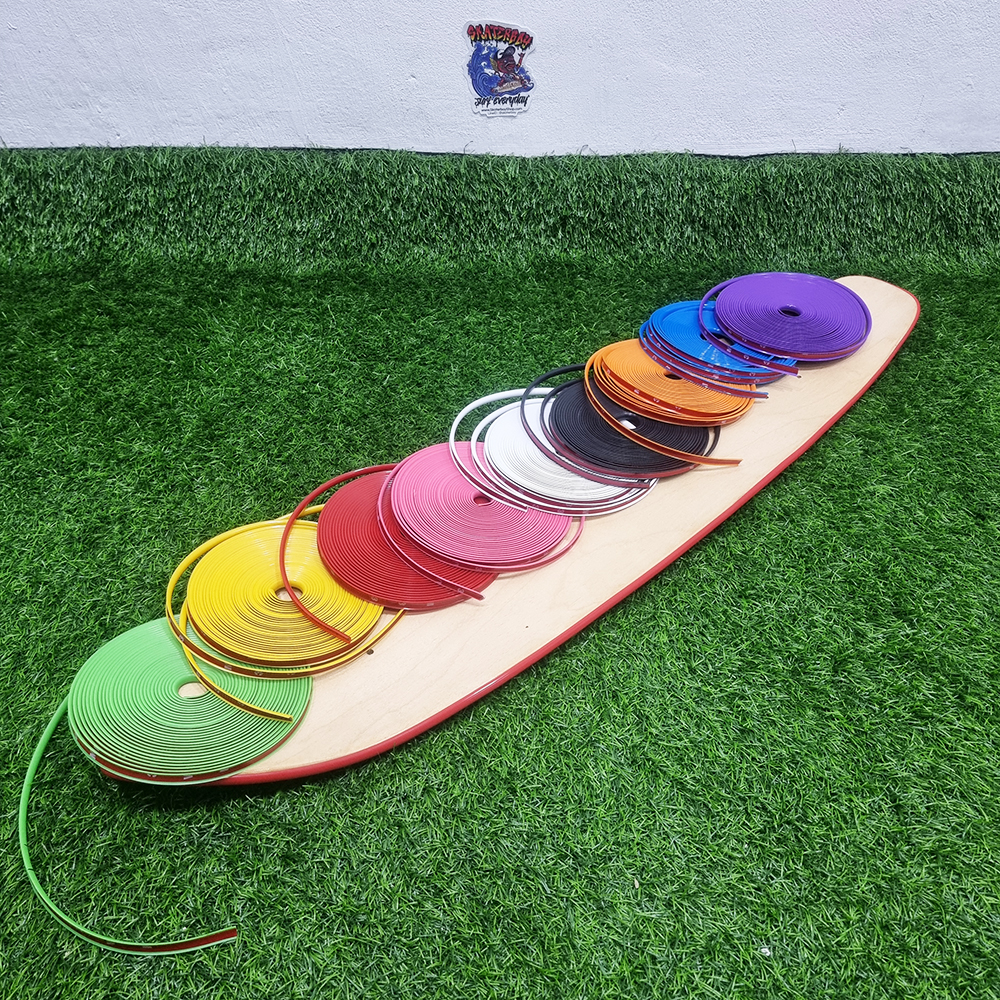 [0302] ขอบยางกันกระแทก สเก็ตบอร์ด ทุก2เมตร Free เทปใสกันน้ำ1ชิ้น Primerทำความสะอาดเพิ่มแรงยึด2ชิ้น