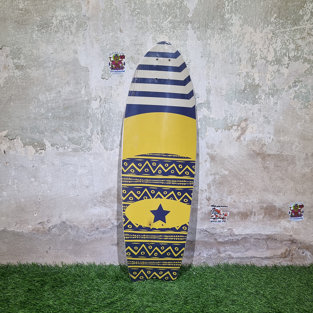 [0301][พร้อมส่ง]บอร์ดไม้สเก็ตบอร์ด Surf skate deck ขนาด 32"x10" ลายสวยงาม พร้อมติดกระดาษทรายแล้ว