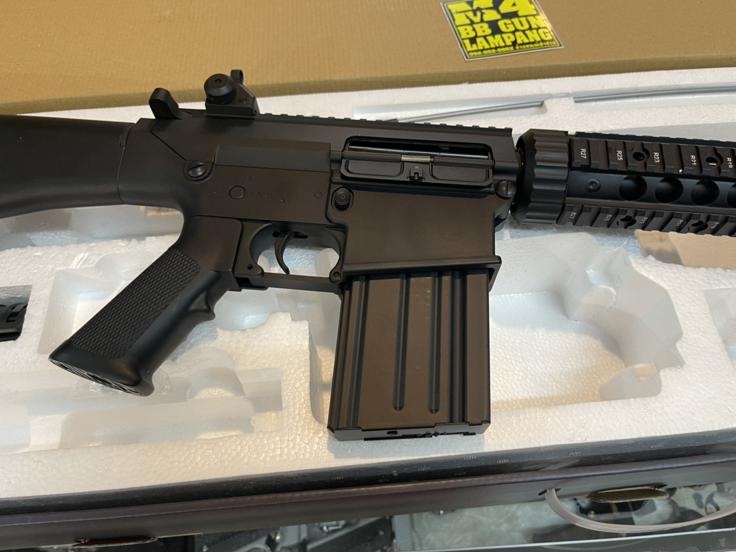 A&K SR25 ASSAULT RIFLE SERIES SR25 สีดำ