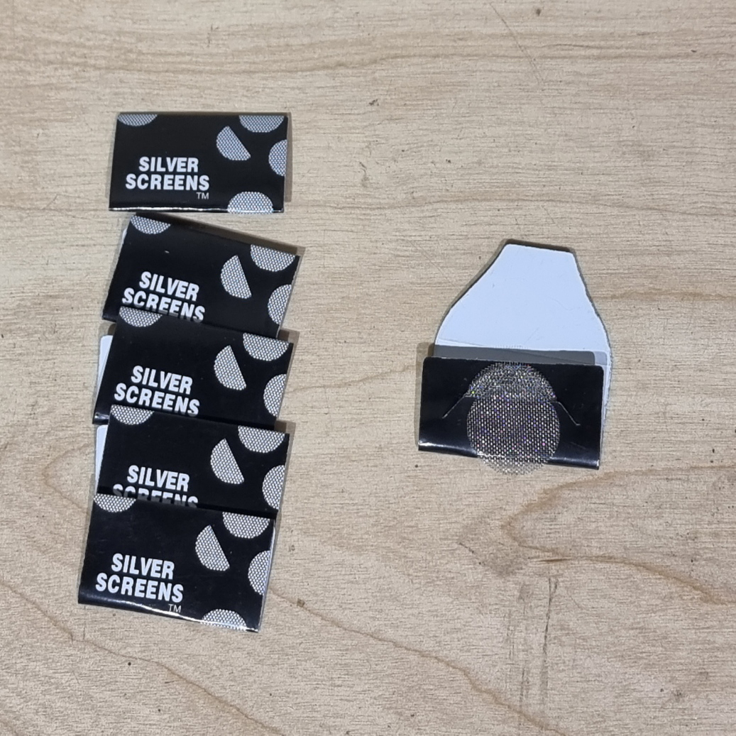 [1007] silver screen และ brass screen 16/20mm screen 5ชิ้น ต่อแพ็ค กันขี้เถ้า pipe