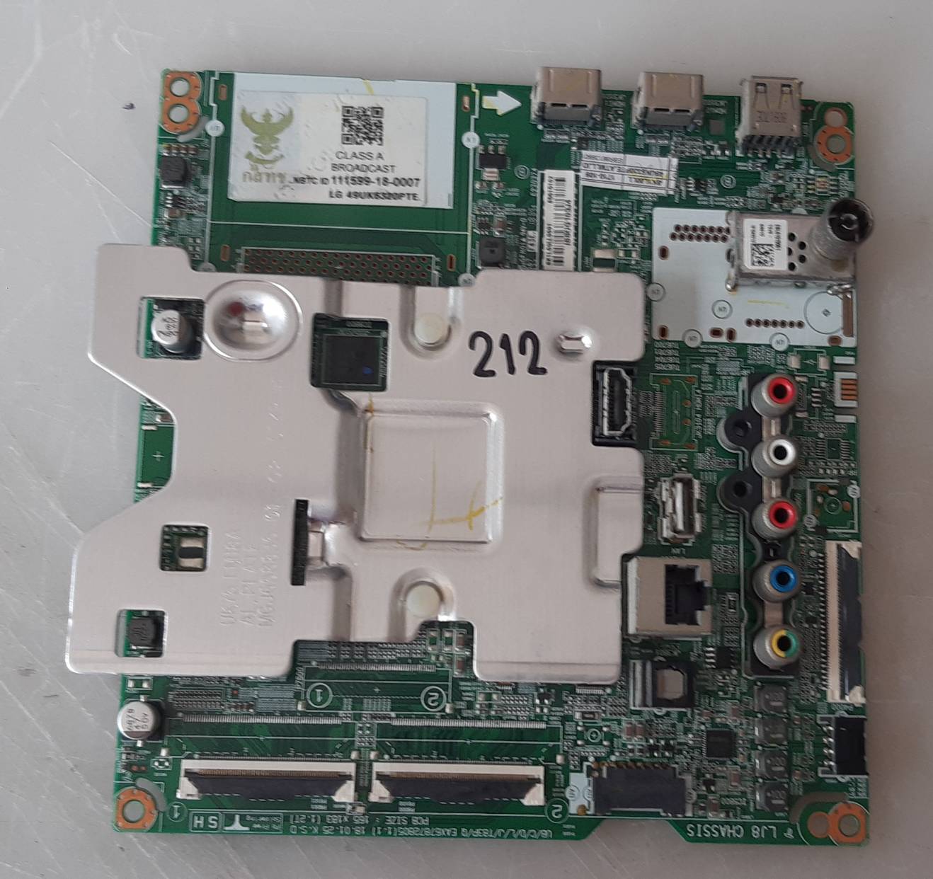 อันที่ 212 LG 49UK6320PTE ซีสเตร็ม EAX67872805 ดีเทสแล้ว