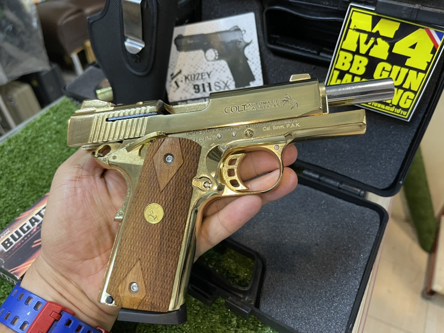 KUZEY M1911 ลาย Series 70 ลำกล้อง 4" ทอง