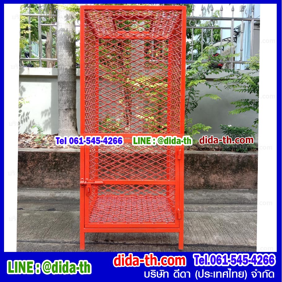 ตะแกรงทิ้งขยะขนาดใหญ่แบบมีประตู