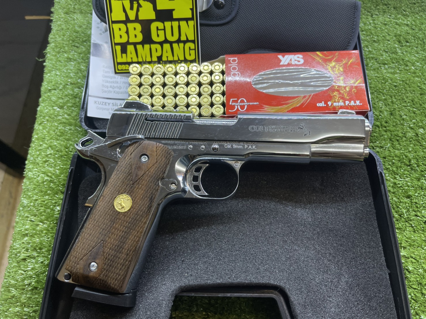 KUZEY M1911 ลาย Series 80 ลำกล้อง 5" เงินเงา