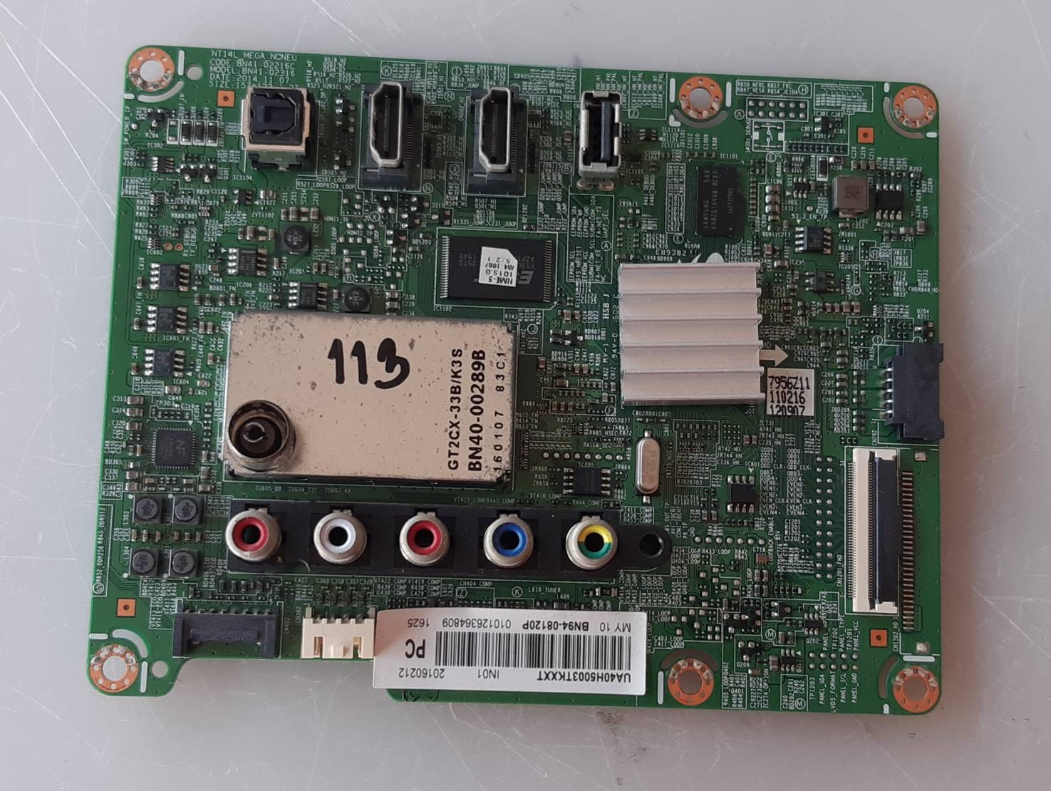 อันที่ 113 Samsung UA40H5003TK ซีสเตร็ม BN41-02216 BN94-08120P ดีเทสแล้ว 51PIN