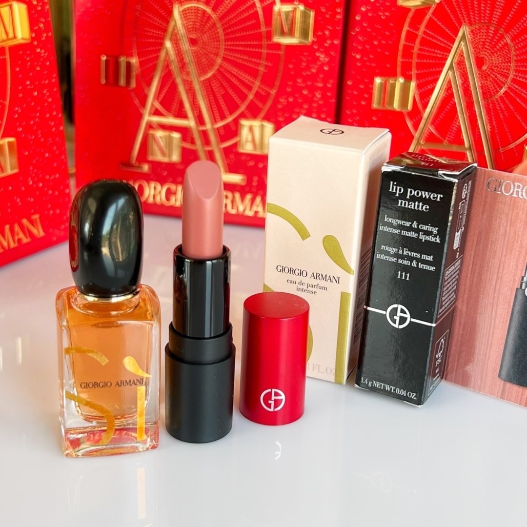เซ็ทน้ำหอมจิ๋ว Giorgio Armani Si EDP Intense Perfume & Lip Miniature Set