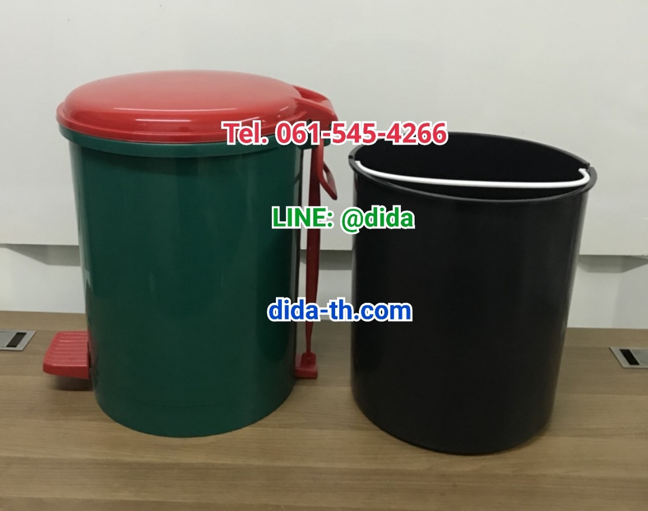 ถังขยะเท้าเหยียบ ทรงกลมขนาด 35 ลิตร