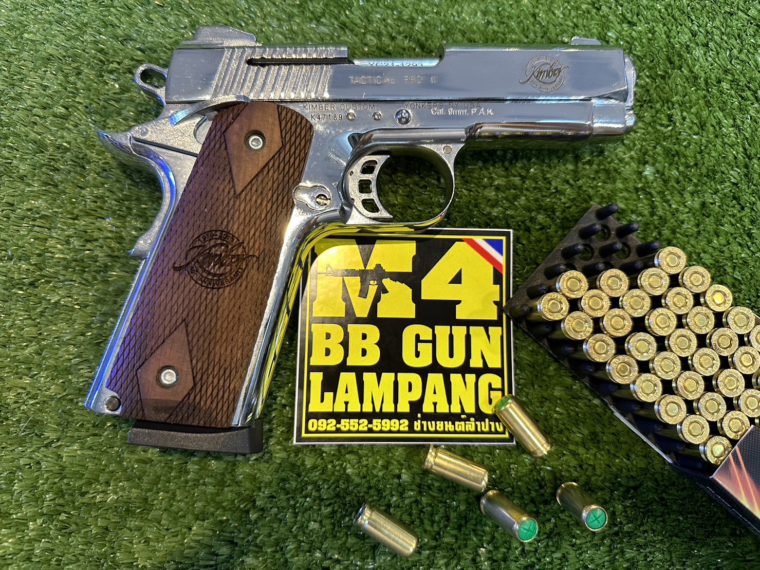 KUZEY M1911 ลาย KIMBER ลำกล้อง 4" สีเงินเงา