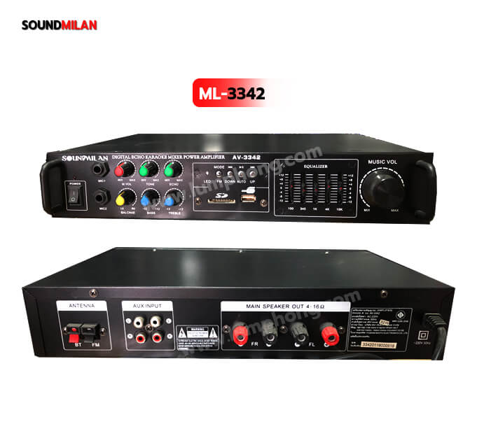 เพาเวอร์แอมป์ Soundmilan AV-3342