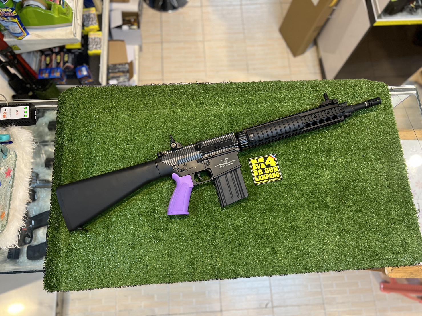 Double Bell 100 KAC SR 25 MK11 MODO Custom AEG