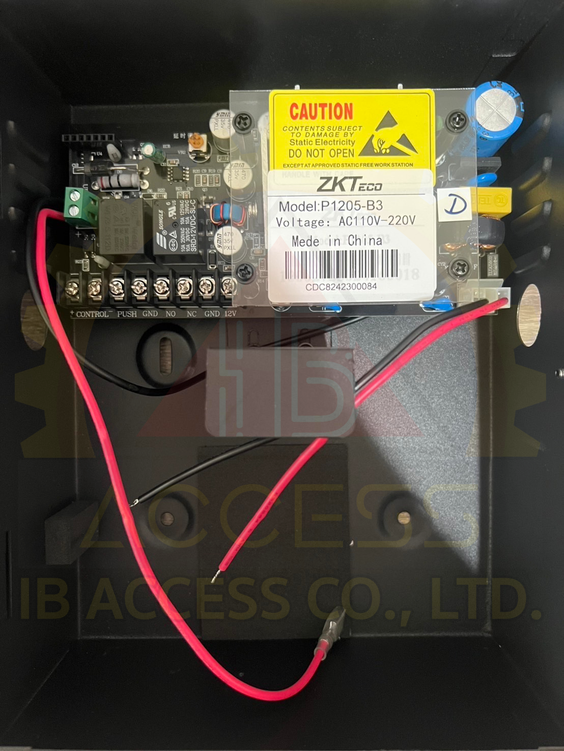 Power Supply 12Vdc 4.5A ยี่ห้อ ZKTeco รุ่น P1205-B3