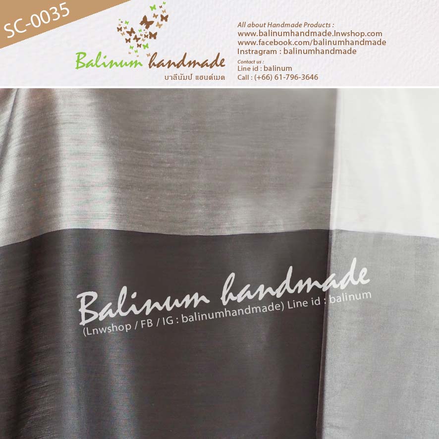 Thai Silk Scarf 100% Very Soft and Thin Fabric, Make You Feel Comfortable and Warm ผ้าพันคอผ้าไหม 100% เนื้อผ้านุ่ม ลื่น บางเบา ให้ความอบอุ่น รู้สึกสบาย สามารถนำมาพันคอหรือคลุมไหล่ก็ได้ (ใช้ได้ทั้งผู้หญิงและผู้ชาย) เงิน (Silver)
