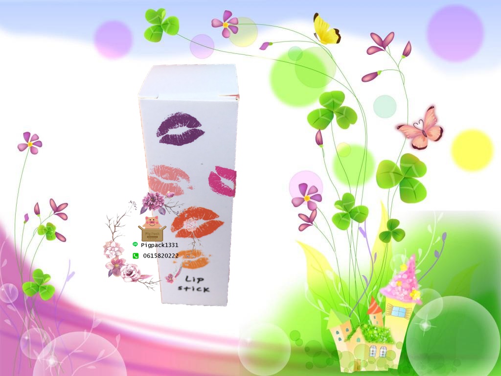 กล่องใส่ลิปสติกลายปากLipstick ขนาด2.5x2.5x8.5cm : 007129(แพ็ค50ชิ้น)