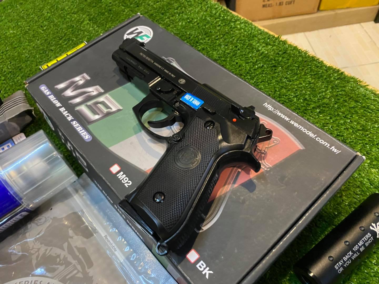 WE - M9A1 Beretta (Full Auto) - สีดำ