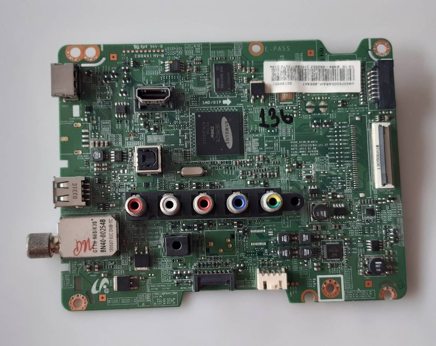 อันที่ 136 Samsung UA32F5000AR ซีสเตร็ม BN41-01930 ดีเทสแล้ว