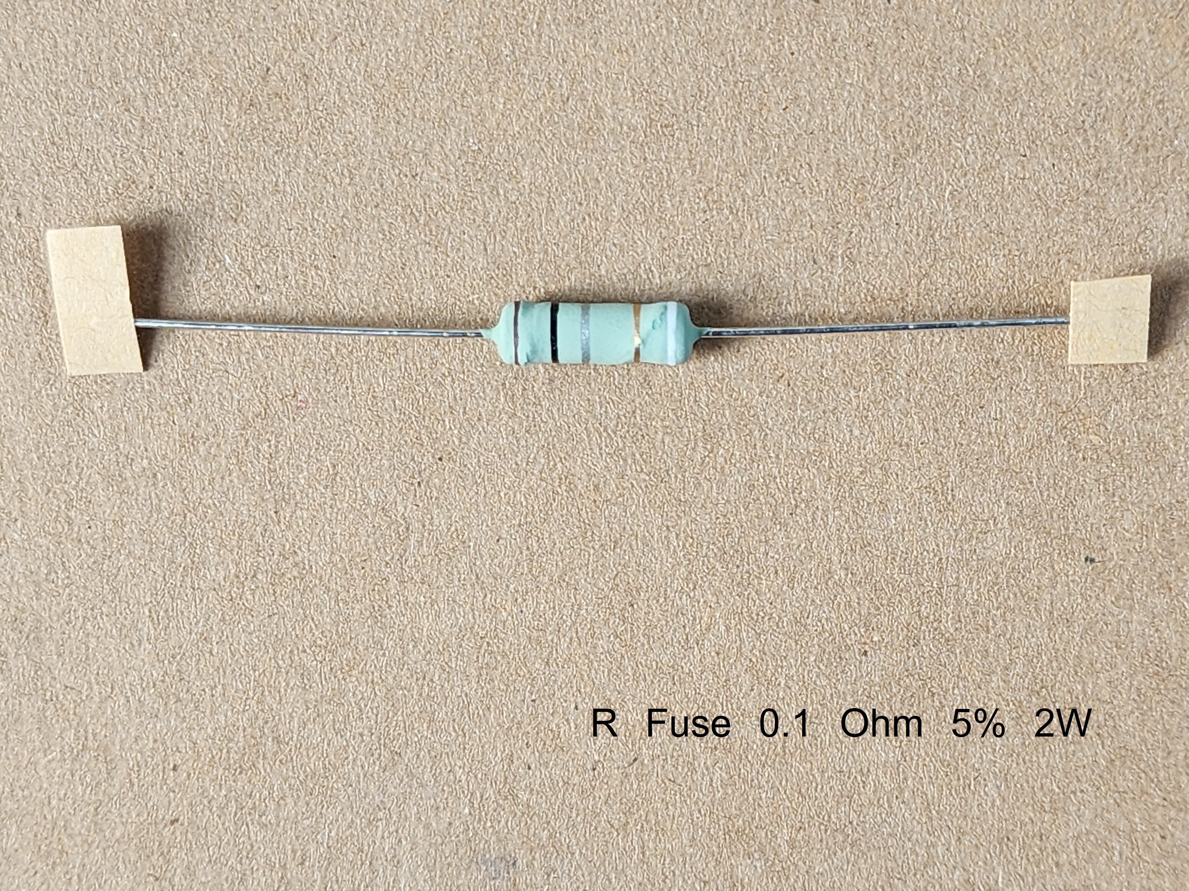 ตัวต้านทานฟิวส์ R ฟิวส์ 0.1 Ohm 5% 2W มีแถบสีอะไรบ้าง ?
