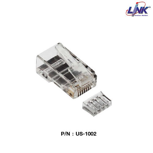 หัวRJ45 CAT6 ตัวผู้;LINK /US-1002 (1ถุง10ตัว)