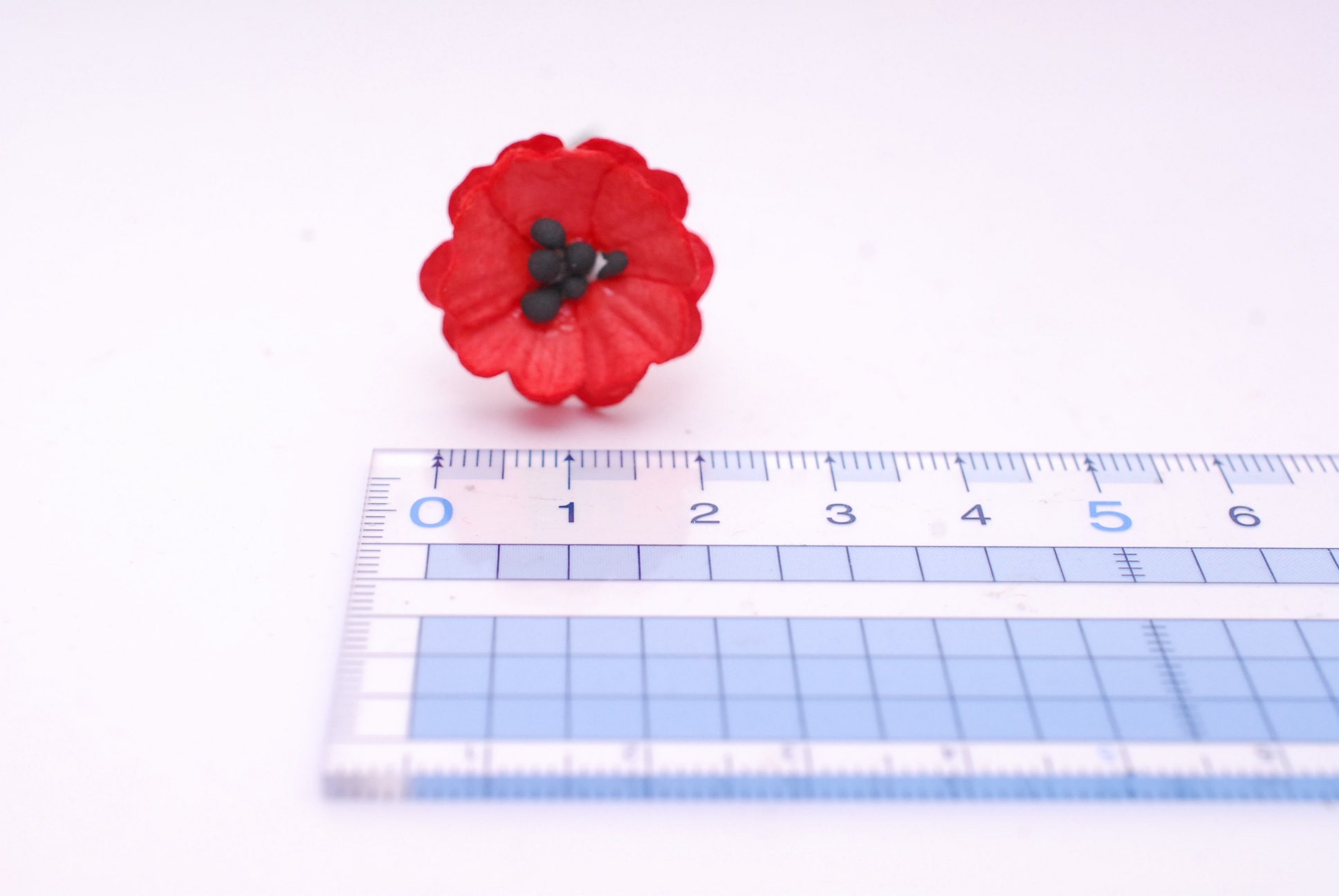 ดอกไม้กระดาษสา ดอกไม้กระดาษสา จตุจักร งานประดิษฐ์ ดอกไม้ทำข้อมือเพื่อนเจ้าสาว แต่งงาน,Red Poppy, ดอกไม้กระดาษ poppy สีแดง Red colorขนาด 2.00 cm. สำเนา