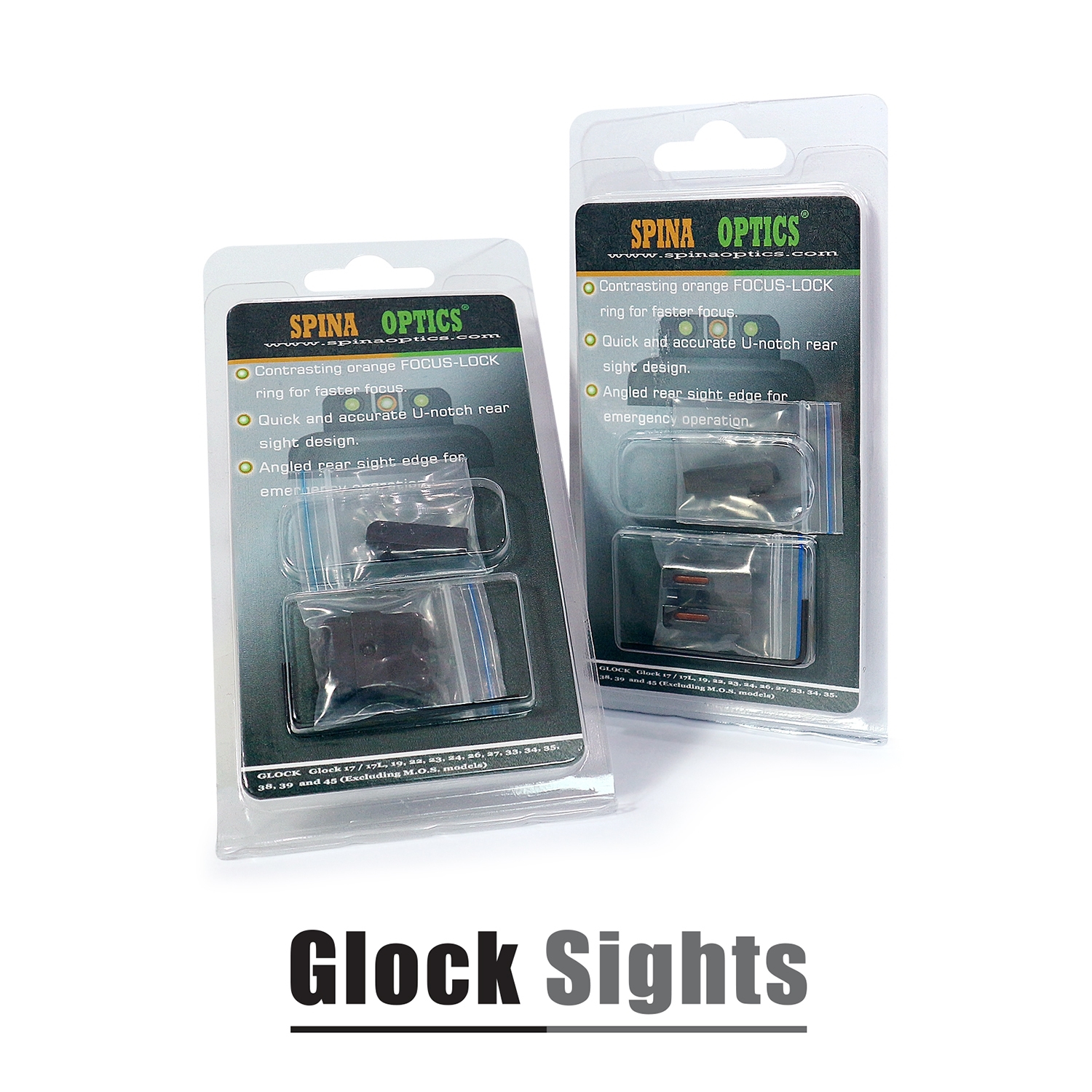 ศูนย์หน้าหลัง Glock Sights (K0650)