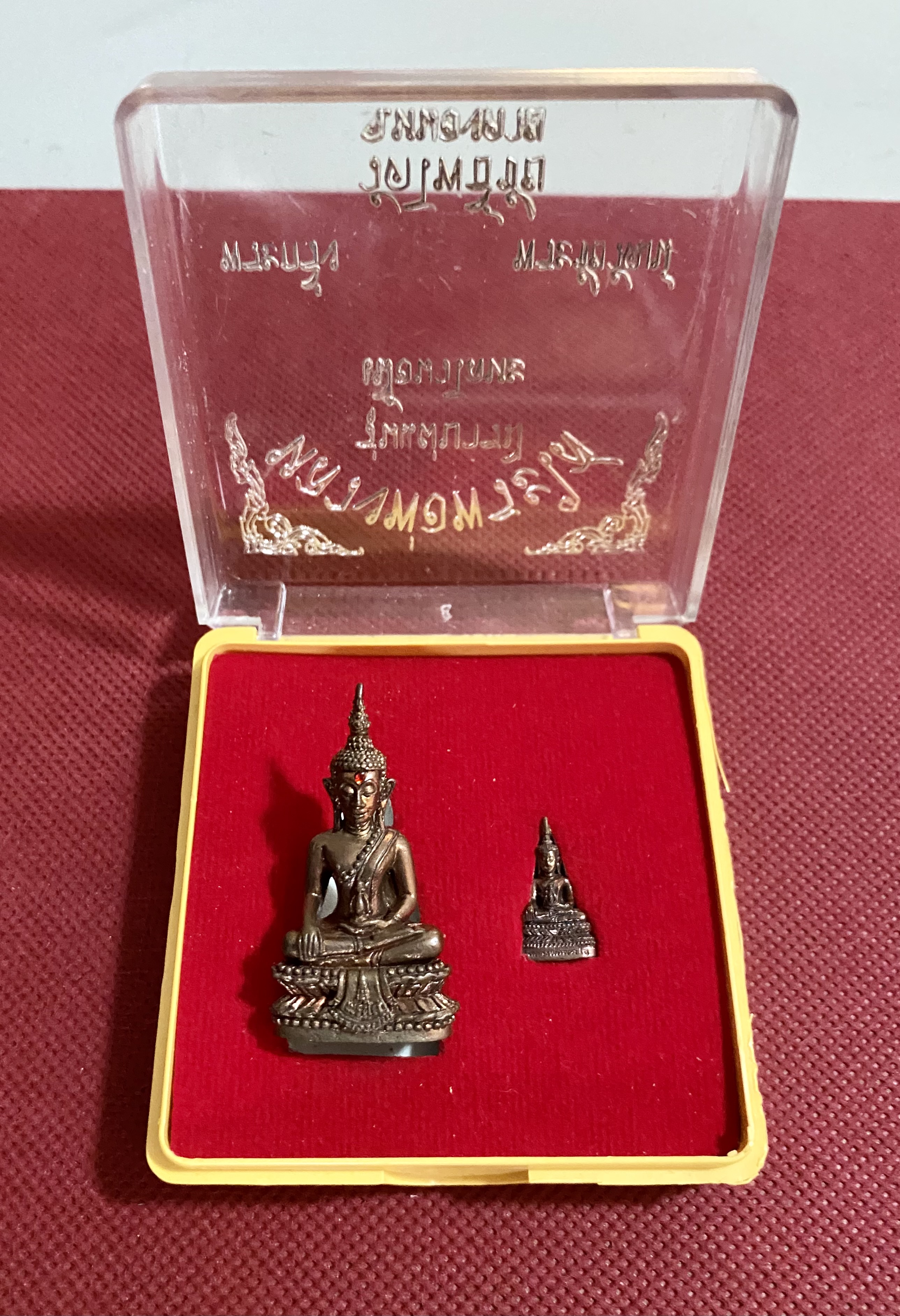 พระกริ่ง พระชัยวัฒน์ หลวงพ่อพระใส วัดโพธิ์ชัย พิธีมหาพุทธาภิเษก เนื้อนวะโลหะ ปี 2558