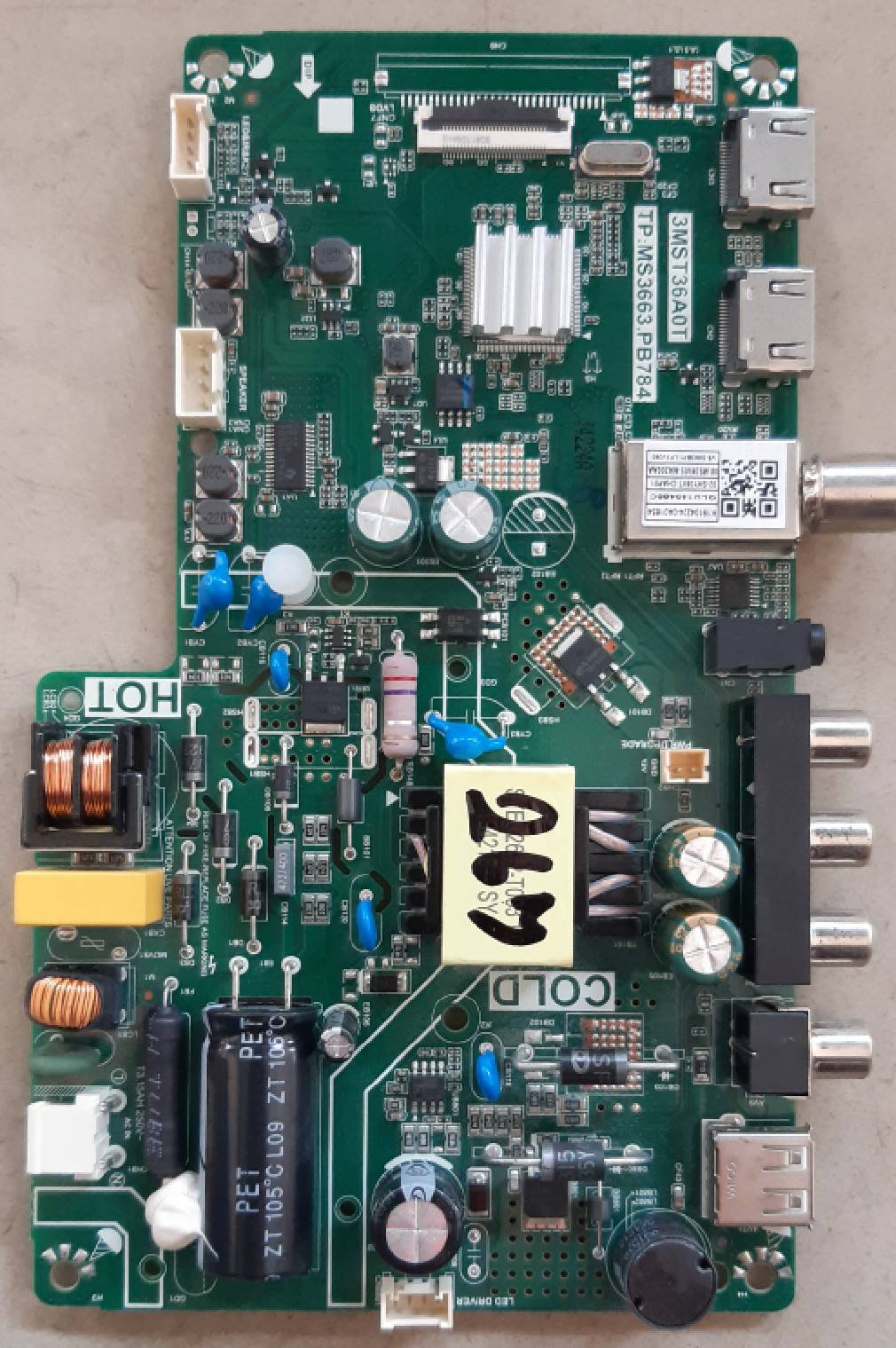 อันที่ 267 TCL 32D2940 ซีสเตร็ม 3MST36A0T TP.MS3663.PB784 ดีเทสแล้ว