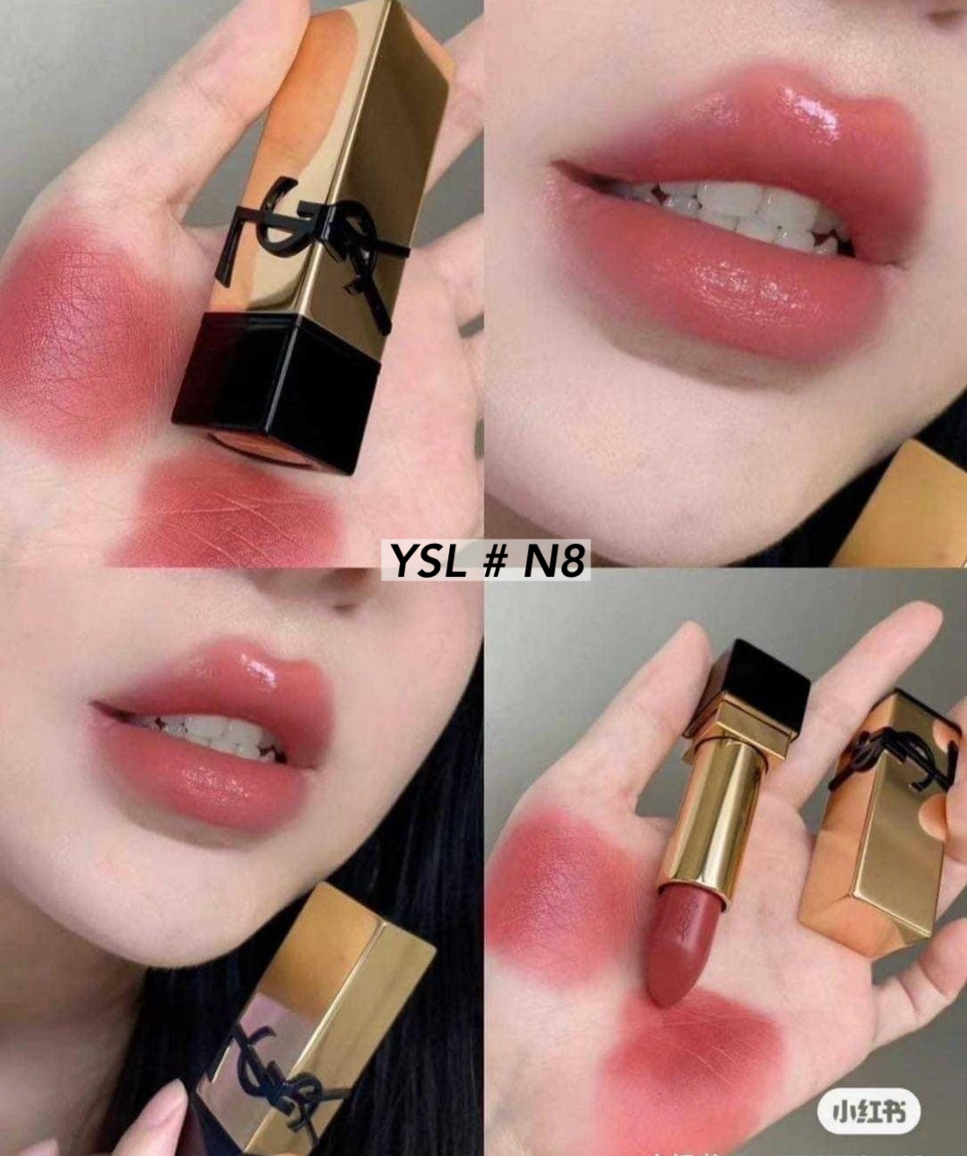 ลิปสติก YSL Rouge Pur Couture Lipstick 1.3g # N8 Blouse Nu