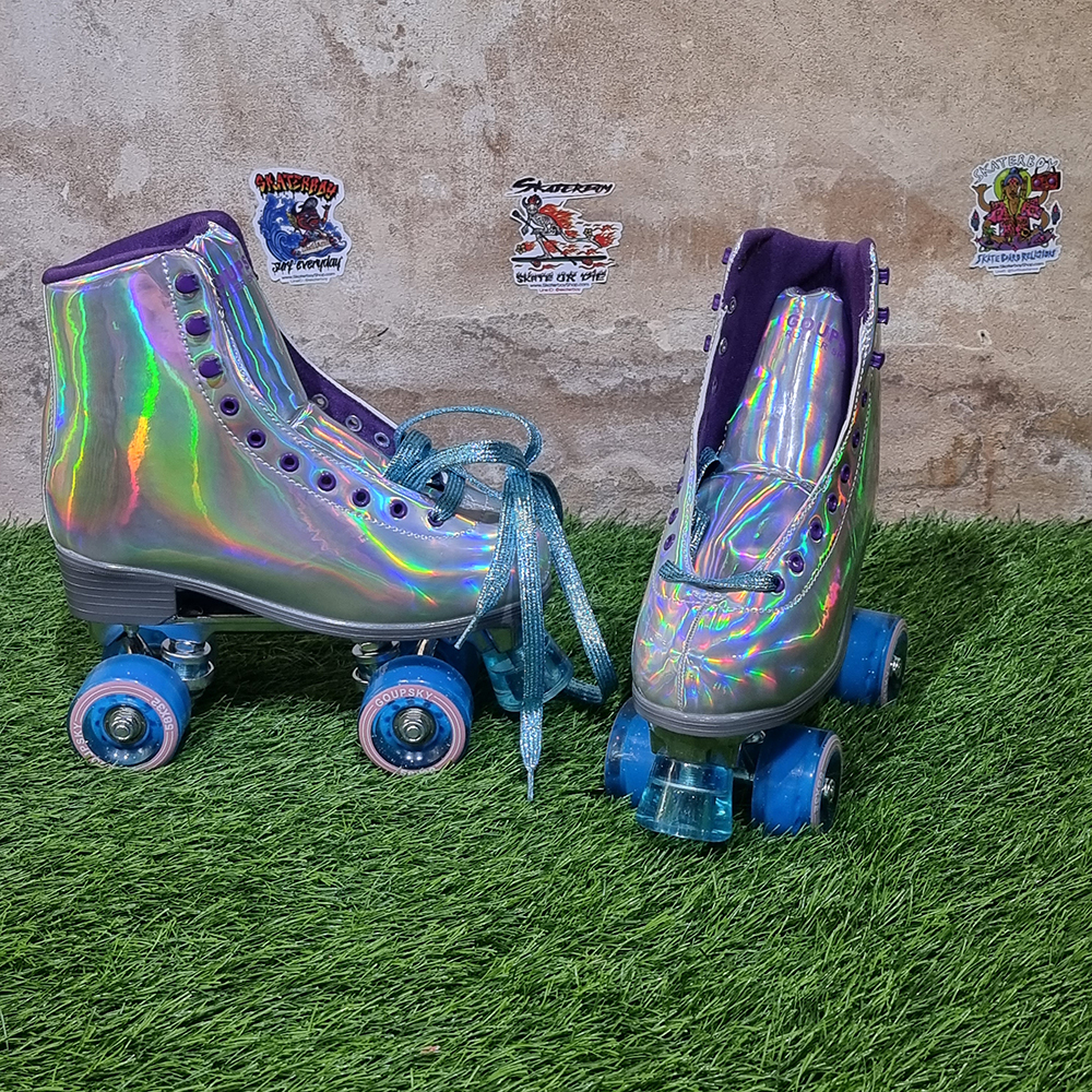 0231 รองเท้า Roller skate ผิวมัน ส้นสูง สำหรับผู้ใหญ่ คุณภาพดี