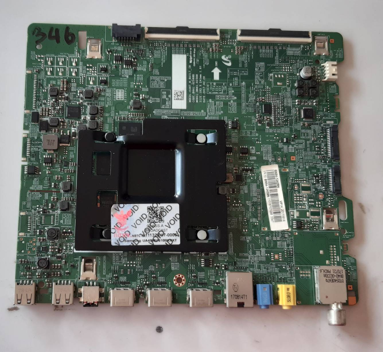 อันที่ 346 Samsung UA49MU6100K ซีสเตร็ม BN41-02568B ดีเทสแล้ว