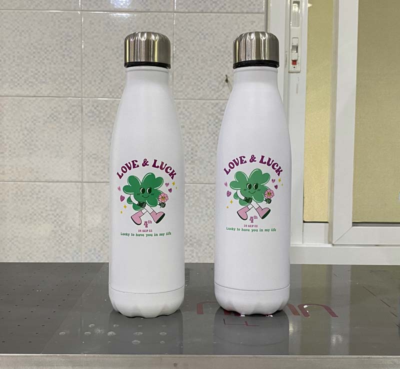 พิมพ์ UV โลโก้บริษัท สกรีน UV โลโก้บริษัท 4 สี