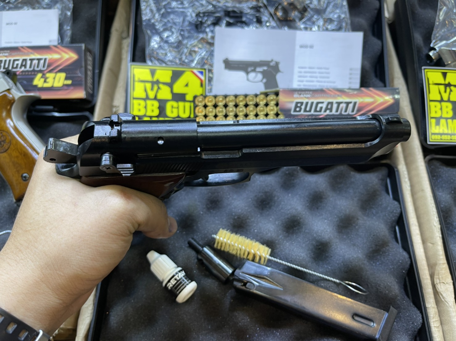 RETAY บาเรทต้า MOD 92 ดำ ด้าม ไม้