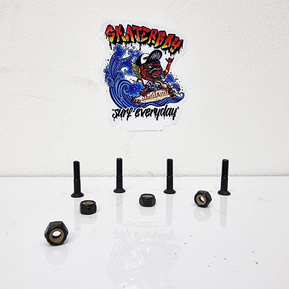 [0309] Black truck mounting nuts, length 25 27 28 30 35 40 53 mm, male and female, 1 pair, exactly for skateboard models.