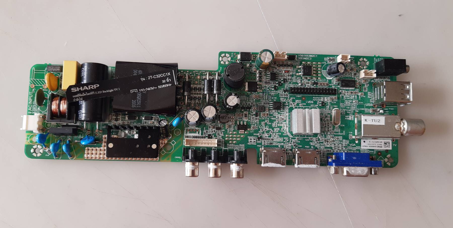 อันที่ 974 SHARP 2T-C32CC1X ซีสเตร็ม 4715-MV56M2-A4233K01 3663M2C3 ดีเทสแล้ว