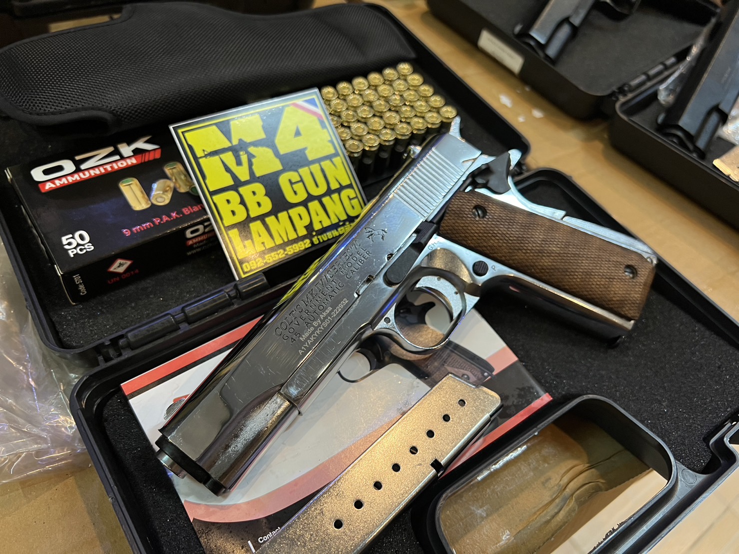 AKSA COLT 1911 ลาย Series 70 สีเงินเงา