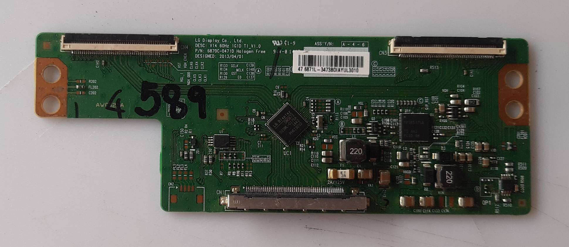อันที่ 589 TOSHIBA 47L2450VT ทีคอน 6870C-0471D ดีเทสแล้ว ขาย 680 บาท