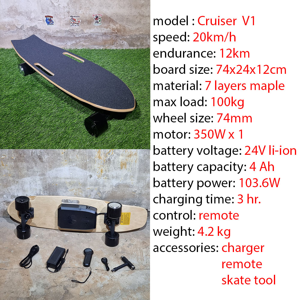 0400 สเก็ตบอร์ดไฟฟ้า รุ่นเล็ก ขนาดเล็ก พกพาง่าย รับประกัน 3เดือน มีหลายรุ่นให้เลือก มีอะไหล่เปลี่ยน