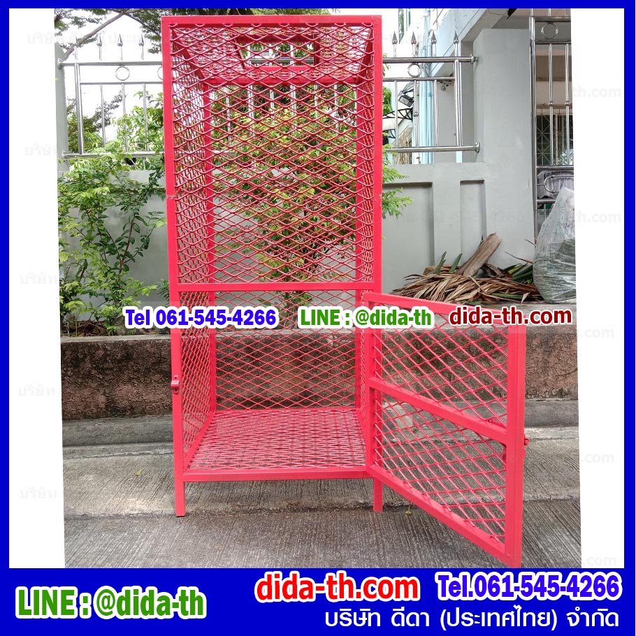 ตะแกรงทิ้งขยะขนาดใหญ่แบบมีประตู