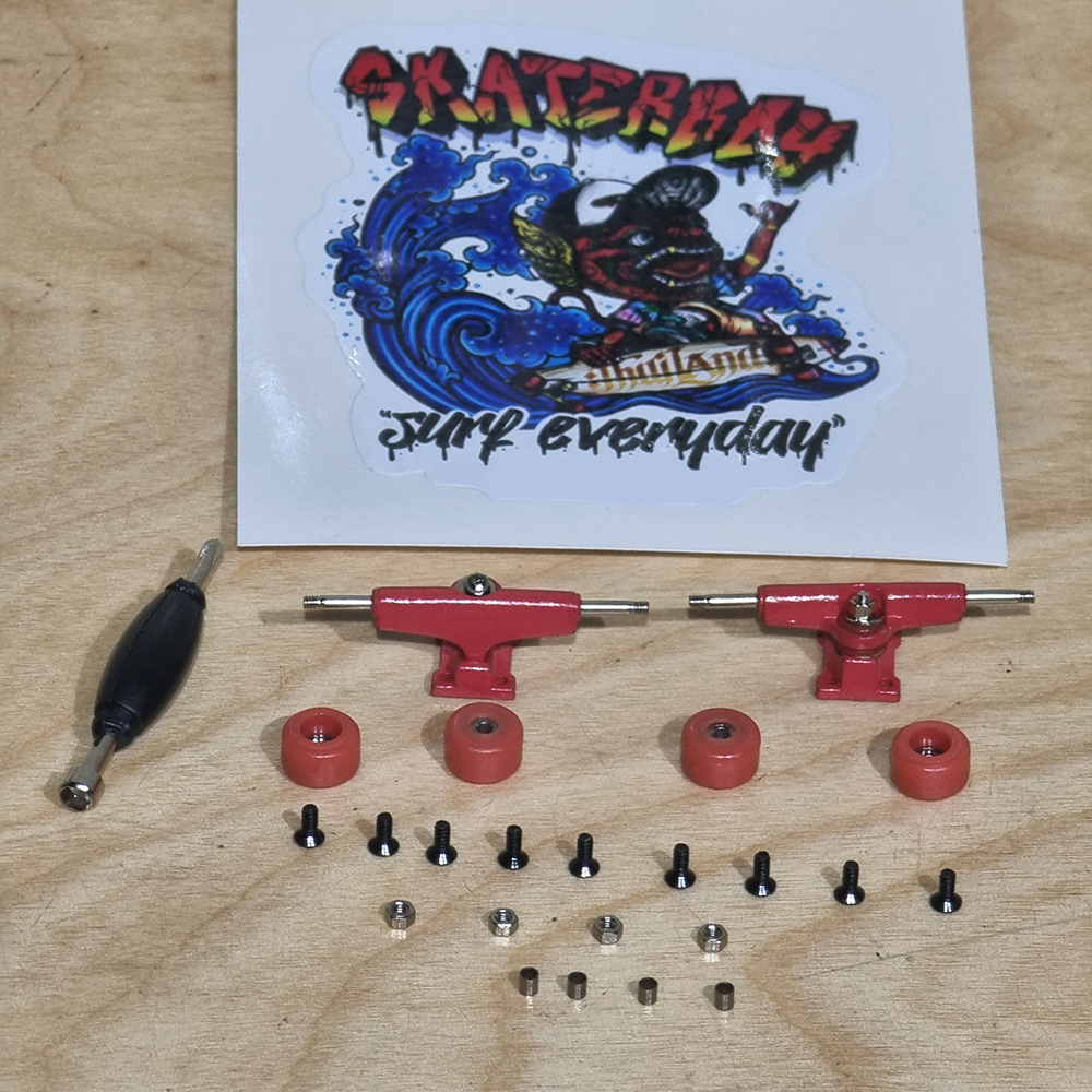 [0205] อะไหล่แต่ง ทรัค ล้อ ฟิงเกอร์บอร์ด สเก็ตบอร์ดนิ้ว ฝึกท่าได้เหมือนสเก็ตจริง