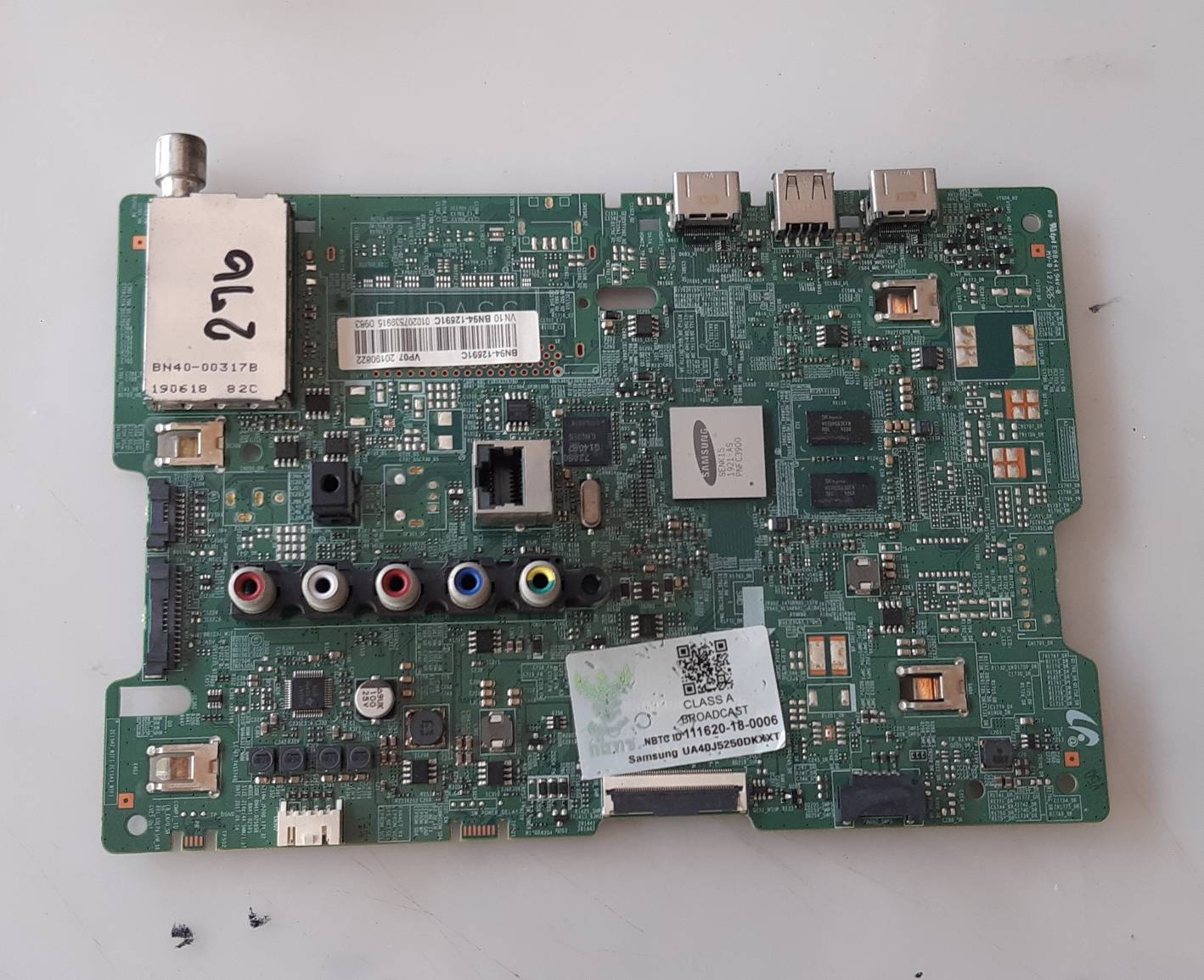 อันที่ 276 Samsung UA40J5250 ซีสเตร็ม BN94-12591C BN41-02585 ดีเทสแล้ว