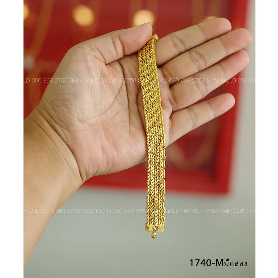 (M-มือสอง) สร้อยข้อมือ แพสี่เสาเชื่อมติด 5 บ.
