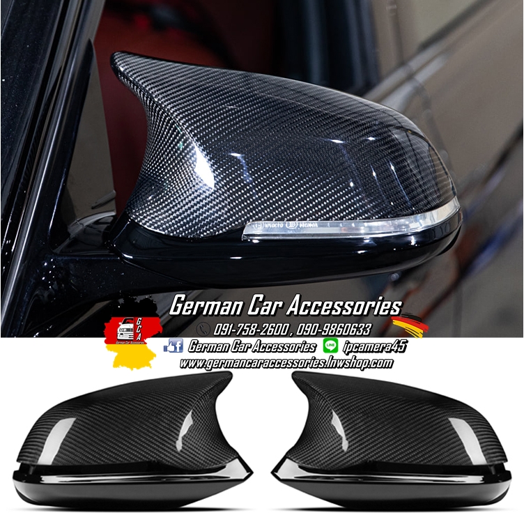 กรอบกระจกCarbonแบบ6ชิ้น BMW X1 E84 ทรงM