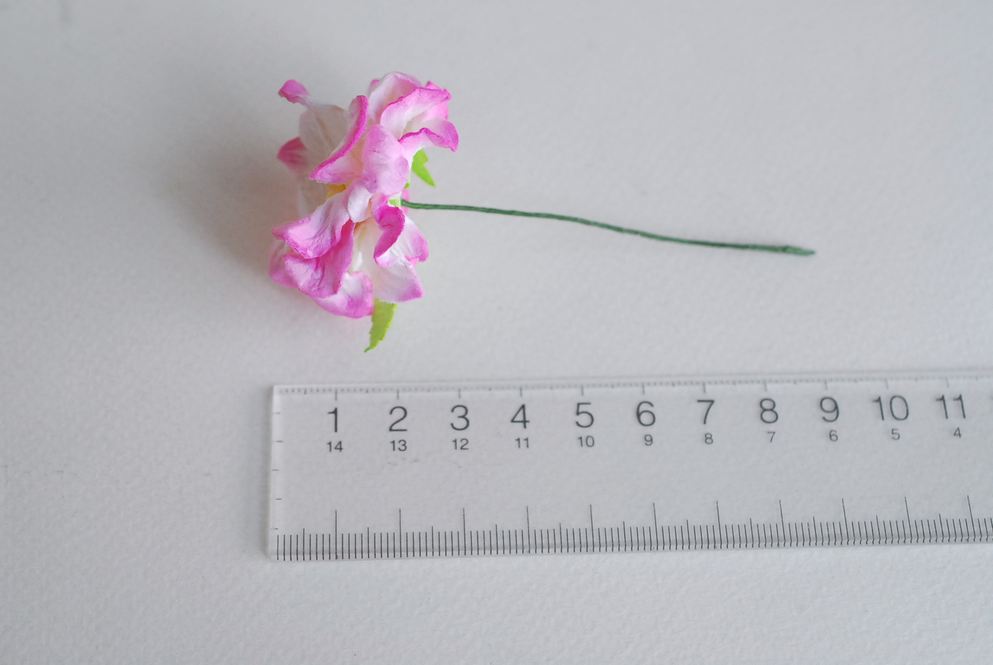 ดอกไม้กระดาษสา ราคาส่ง, ดอกการเดนเนียกระดาษสา ดอกไม้ประดิษฐ์ ตกแต่งงานแต่งงาน ประดิษฐ์ข้อมือเพื่อนเจ้าสาว ขนา่ด 3.5 cm., สำหรับของชำร่วย, งานแต่งงาน, ดอกไม้ทำข้อมือเจ้าสาว สีชมพูัดขาว จำนวน 25 ดอก Paper flower,25 Pieces mulberry gardenia flowers supplies